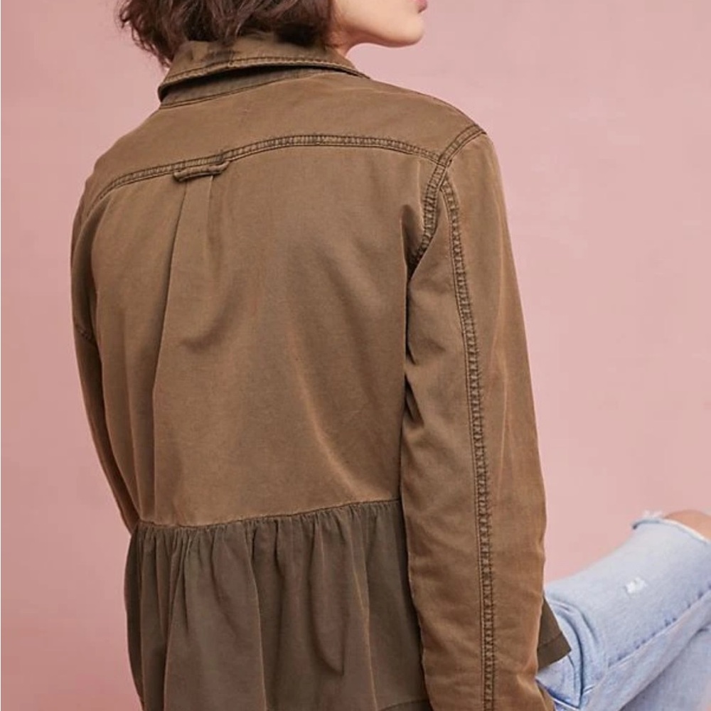 Anthropologie Peplum Military Jacket Small - Picture 4 of 6